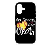 Carcasa para iPhone 17 My Princess Wears Cleats - Softball Mom Dad Baseball Player