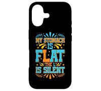 Carcasa para iPhone 17 My Stomach Is Flat, The L Is Silent -