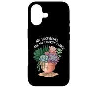 Carcasa para iPhone 17 My Succulents Are My Favorite People Funny Plant Lover