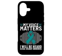 Carcasa para iPhone 17 My Voice Matters Support Sexual Assault Awareness Gifts