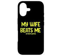 Carcasa para iPhone 17 My Wife Beats Me… at Board Games - Funny Couples Humor Tees