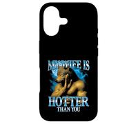 Carcasa para iPhone 17 My Wife Is Hotter Than You Funny Bootleg Papá Marido Lobo