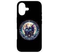 Carcasa para iPhone 17 Mystical Cat Beneath a Radiant Full Moon