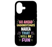 Carcasa para iPhone 17 Nadia Personalized Women's Gift Custom Nadia