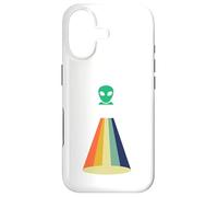 Carcasa para iPhone 17 Nave Espacial OVNI secuestro alienígena, Divertido área Retro 51 UAP ET Regalo