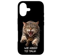 Carcasa para iPhone 17 Necesitamos Hablar - Humor de Gato Tabby Feroz Ironía Shapes Mania