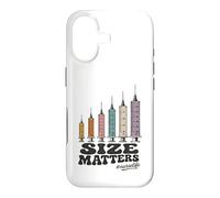 Carcasa para iPhone 17 Needle Size Matters Funny Nursing and Nurses