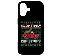 Carcasa para iPhone 17 Nelson Family Ugly Christmas Sweater Red Truck Funny Xmas