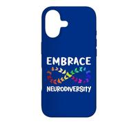 Carcasa para iPhone 17 Neurodiversidad Rainbow Infinity Butterfly TDAH Autismo