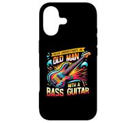Carcasa para iPhone 17 Never Underestimate An Old Man with A Bass Guitar Bassist