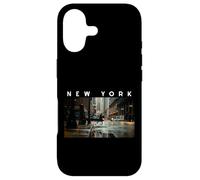 Carcasa para iPhone 17 New York Dark Moody Rainy Day Goth Vibes Gris Negro Hombres