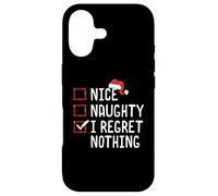 Carcasa para iPhone 17 Nice Naughty I Lamento Nada Lista de Navidad