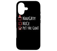 Carcasa para iPhone 17 Nice Naughty Pet The Goat Christmas List Granja