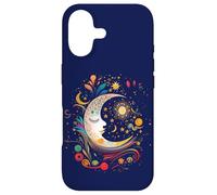 Carcasa para iPhone 17 Night Sky Moon Lunar Stars Sun Love Galaxy