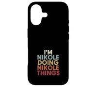 Carcasa para iPhone 17 Nikole Name Nikole Personalized Name First Given