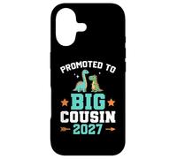 Carcasa para iPhone 17 Niños ascendidos a Big Cousin 2027 Dinosaur New Baby Shower