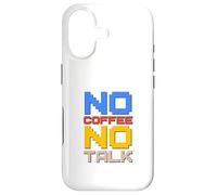 Carcasa para iPhone 17 No Coffee No Talk Amante del café
