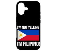 Carcasa para iPhone 17 No Estoy Gritando la Bandera del país Filipino, Cita de Filipinas