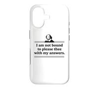 Carcasa para iPhone 17 No Estoy Obligado a complacerte con mis respuestas Literatura