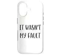 Carcasa para iPhone 17 No fue mi Culpa Funny Idea White Lie Party