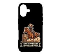 Carcasa para iPhone 17 No Hago Teatro, Hago Arena Dust Funny Barrel Racing Cowgirl