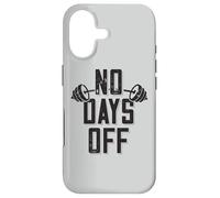 Carcasa para iPhone 17 No Hay Días De Descanso Culturista Diciendo Barbell