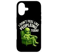 Carcasa para iPhone 17 No me Siento como Gente Hoy introvertido alienígena Verde