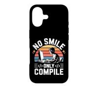 Carcasa para iPhone 17 No Smile Only Compile Coding Developer Programmer