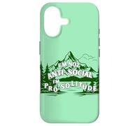 Carcasa para iPhone 17 No Soy Antisocial, Estoy a Favor de la Soledad, los Viajes al Aire Libre, la montaña