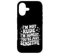 Carcasa para iPhone 17 No Soy Grosero, Soy Honesto, Solo Eres Sensible. Cita de Sarcasmo