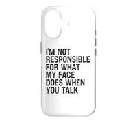 Carcasa para iPhone 17 No Soy Responsable de lo Que Hace mi Cara Cuando hablas