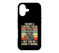 Carcasa para iPhone 17 No Soy un Monstruo del Control Mapache Diversión Haciéndolo Mal Sarcástico