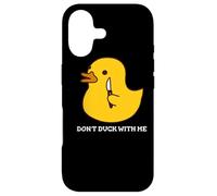 Carcasa para iPhone 17 No te agaches Conmigo, Divertido Pato de Goma con un Cuchillo