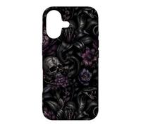 Carcasa para iPhone 17 Noche Floral Venom Bloom Retro Botánico Patrón