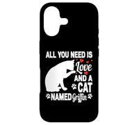 Carcasa para iPhone 17 Nombre de Gato Personalizado Griffin Lindo Gatito Amante de Las Mascotas