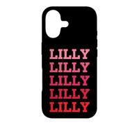 Carcasa para iPhone 17 Nombre Personalizado Lilly I Love Lilly Vintage