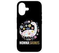 Carcasa para iPhone 17 Nonna Saurus Rex Floral Dinosaur Funny Italian Grandma