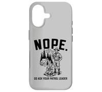 Carcasa para iPhone 17 Nope Go Ask Your Patrol Leader Funny Scoutmaster Scouts BSA