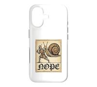 Carcasa para iPhone 17 Nope Knight Fighting Giant Snail Funny Medieval History Meme