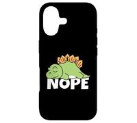 Carcasa para iPhone 17 Nope Not Today No Funny Lazy Dinosaur Cute Stegosaurus