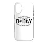 Carcasa para iPhone 17 Normandía Francia Día D Honor and Remember Solid Black Print