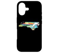 Carcasa para iPhone 17 North Carolina Outdoors Retro Nature Lover Graphic