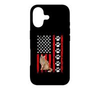 Carcasa para iPhone 17 Norwegian Forest Cat 4th of July Patriotic American Flag