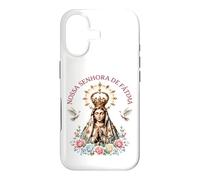 Carcasa para iPhone 17 Nossa Senhora de Fátima Floral Católica