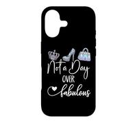 Carcasa para iPhone 17 Not a Day Over Fabulous 40 & 60 50 Birthday Queen Women Blue