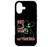 Carcasa para iPhone 17 Not Your MOM Not Your Milk Anti Dairy Vegan Animal Love