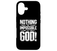 Carcasa para iPhone 17 Nothing is Impossible with God