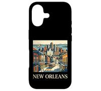 Carcasa para iPhone 17 Nueva Orleans Luisiana Retro Vintage Tranvía Barrio Francés