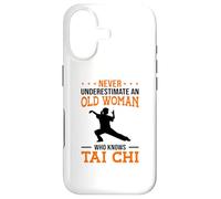 Carcasa para iPhone 17 Nunca Subestimes a una anciana Que Conoce la Lucha de Tai Chi