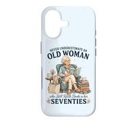 Carcasa para iPhone 17 Nunca Subestimes a una anciana Que todavía Lee Libros en 70